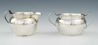 Appraisal: A Sterling Silver Sugar and Creamer by Fessenden Co The