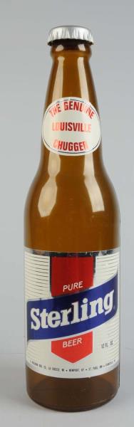 Appraisal: Large Plastic Sterling Beer Display Bottle This large display is