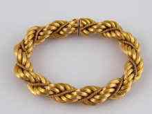 Appraisal: A yellow metal tests carat gold bracelet approx cm long