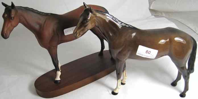 Appraisal: Royal Doulton Horses A Winner on Plynth Model and without