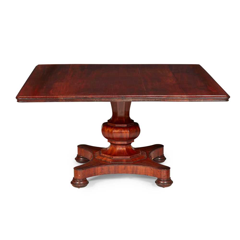 Appraisal: EARLY VICTORIAN MAHOGANY BREAKFAST TABLE MID TH CENTURY the rectangular