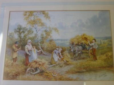 Appraisal: A D BELL Horace Hammond Rural Scenes with Figures signed