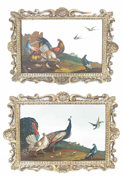 Appraisal: A pair of Dutch tin glazed polychrome decorated wall plaques