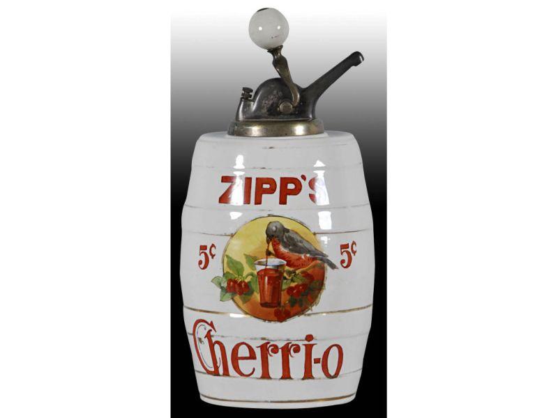 Appraisal: Zipp's Cherri-O Syrup Dispenser Description -cent Original pump No repairs