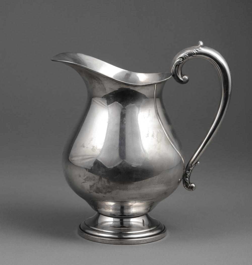 Appraisal: American Sterling Silver Water Pitcher Amston Meriden CT act -