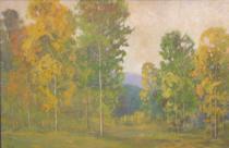 Appraisal: David Stirling American - Fall Landscape in Colorado Oil on