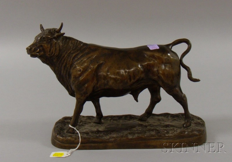 Appraisal: Bronze Figure of a Bull Europe late th early th