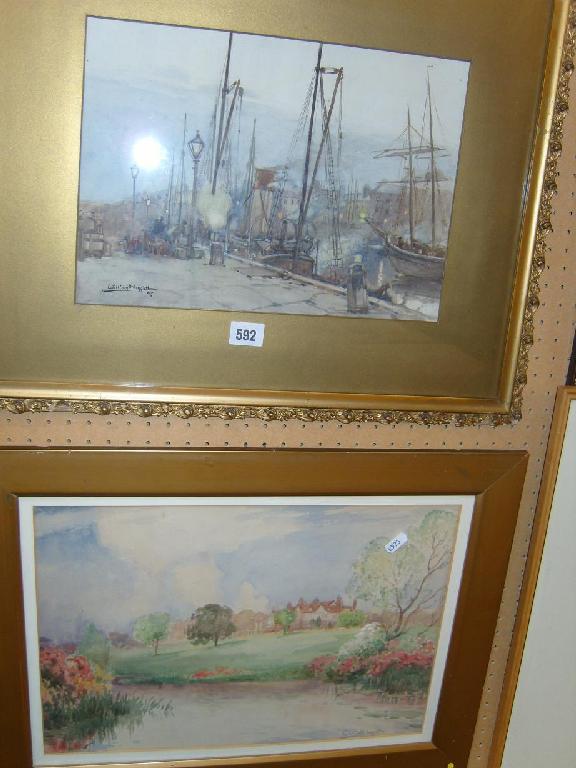 Appraisal: An early th century watercolour by William Hoggatt of a