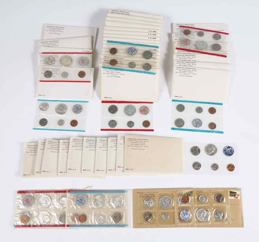 Appraisal: UNCIRCULATED AND SPECIAL SETS U S COINS To include proof