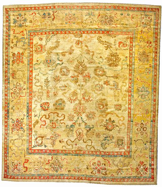 Appraisal: An Oushak carpet West Anatolia size approximately ft x ft