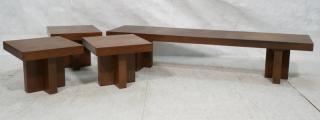 Appraisal: pc Baughman Modern Coffee End Tables Long ben pc Baughman