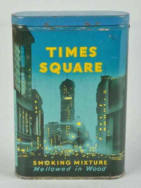 Appraisal: Times Square Vertical Pocket Tobacco Tin Description Solid example with