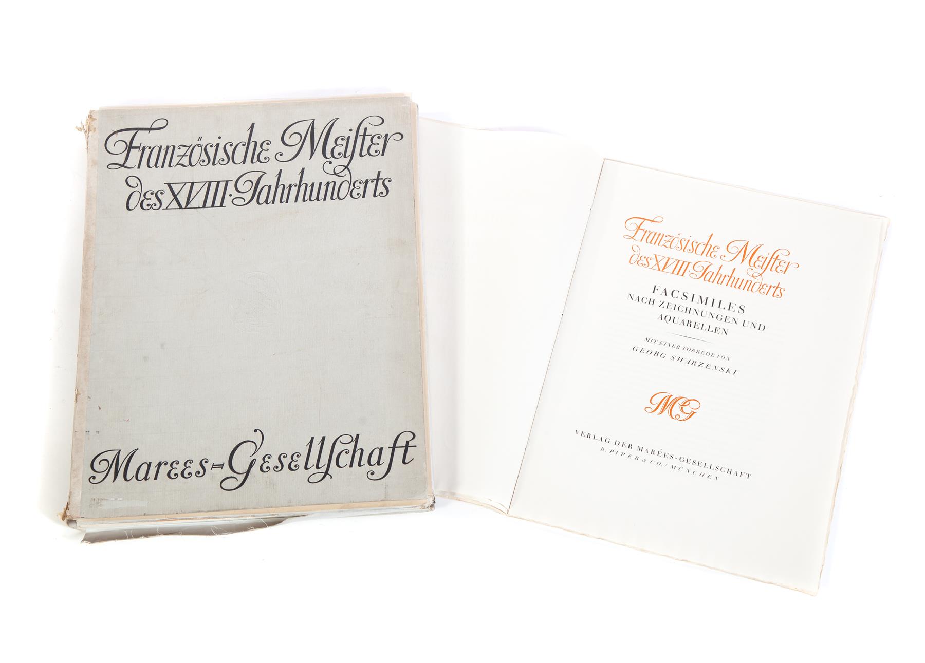 Appraisal: FRANZOSISCHE DE XVIII JAHRHUNDERTS PORTFOLIO With foreword by Georg Swarzenski