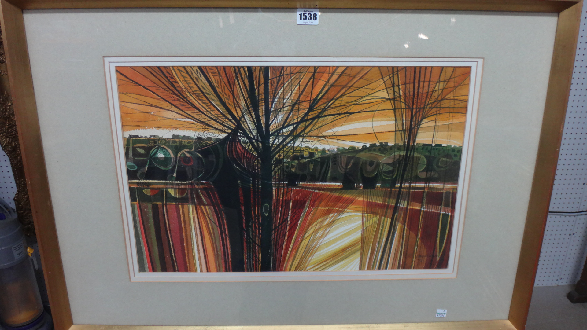 Appraisal: Garrick Palmer b Sunset Itchen Valley watercolour signed and dated