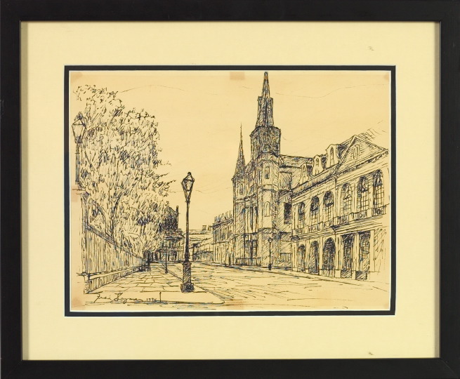 Appraisal: Fred Lyman American New Orleans th Century St Louis Cathedral