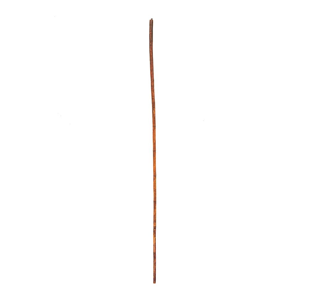 Appraisal: Old Bamboo Blowgun Large bamboo blowgun Dimensions l For shipping