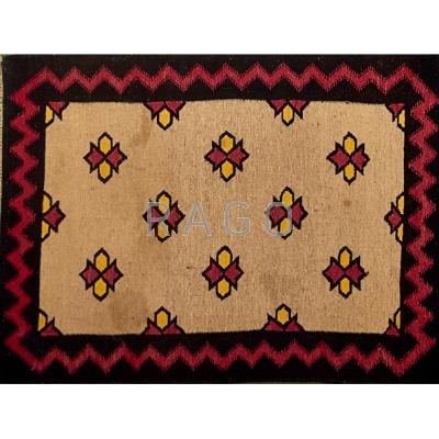 Appraisal: GUSTAV STICKLEY INDIA DRUGGET Nile design geometric wool area rug