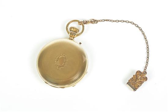 Appraisal: TIFFANY POCKET WATCH AND CHAIN American th century Hunter's case