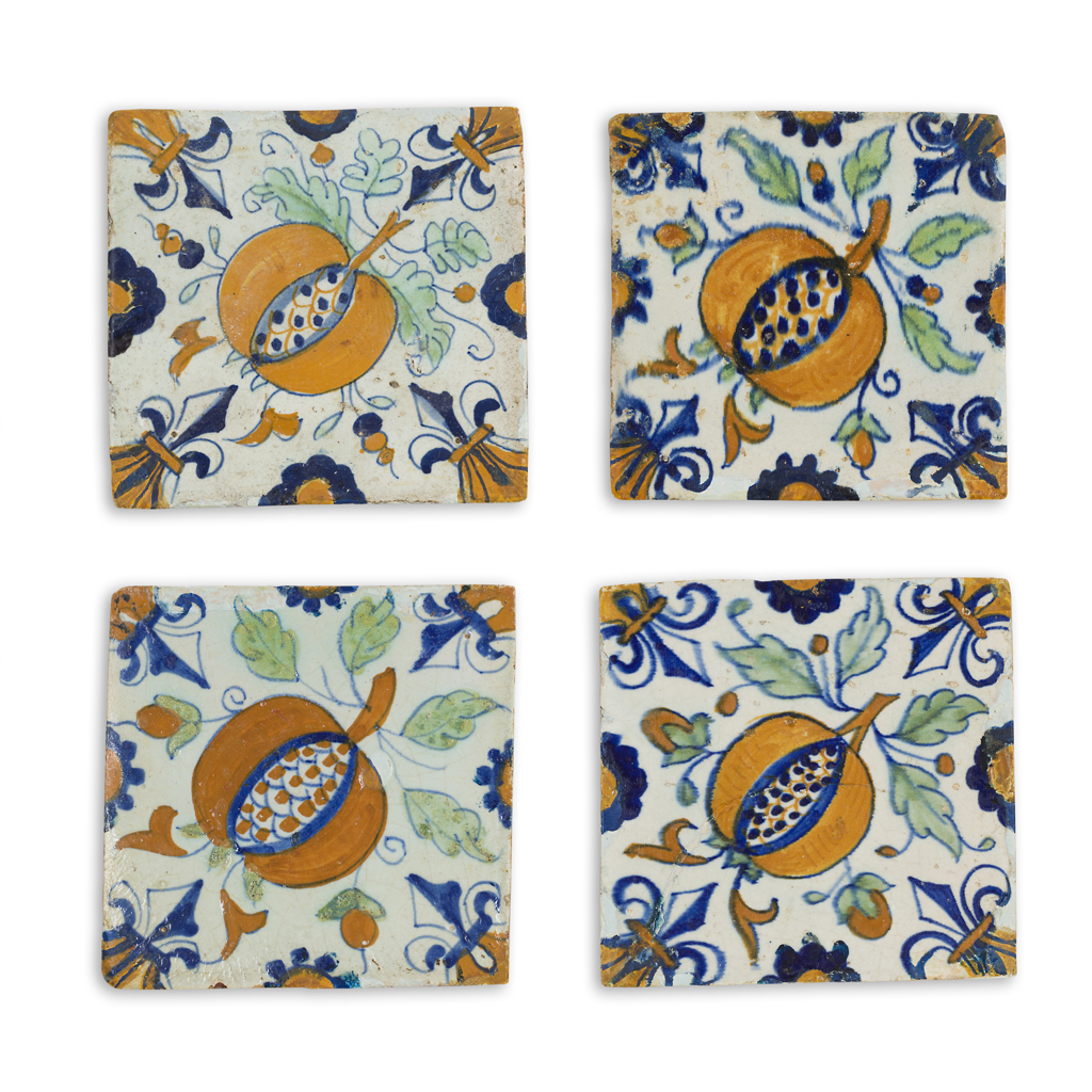 Appraisal: COLLECTION OF DELFT TILES TH TH CENTURY comprising blue and