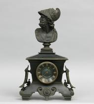 Appraisal: Sculptural Clock of Pericles Bust of Pericles sits atop a