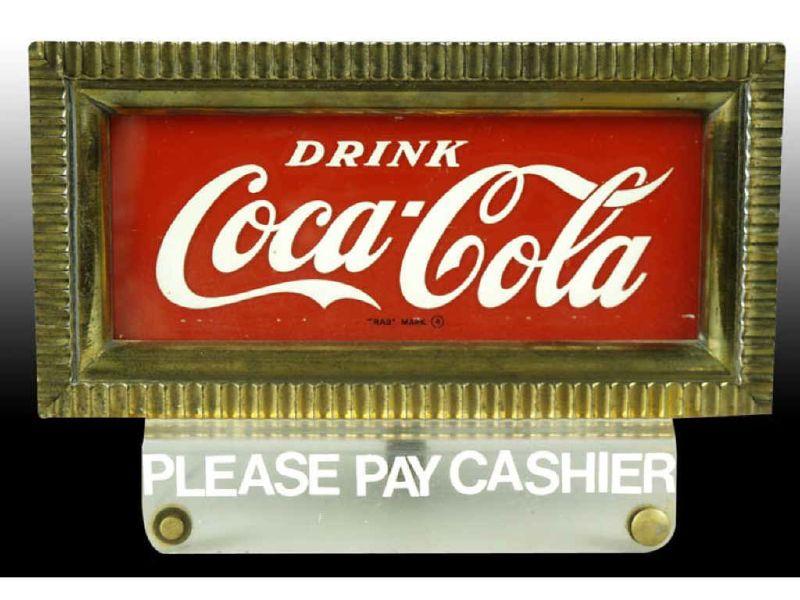 Appraisal: s to s Coca-Cola Lighted Cash Register Top Description ''