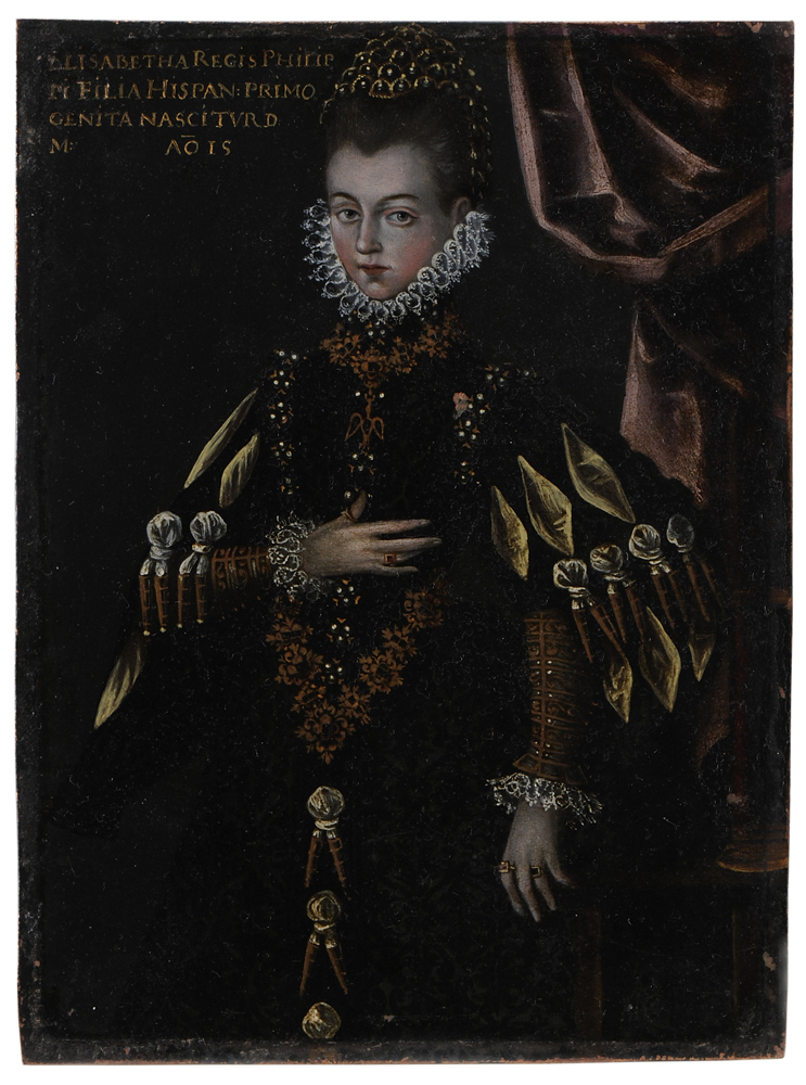 Appraisal: Spanish School early th century Portrait of Isabella Clara Eugenia