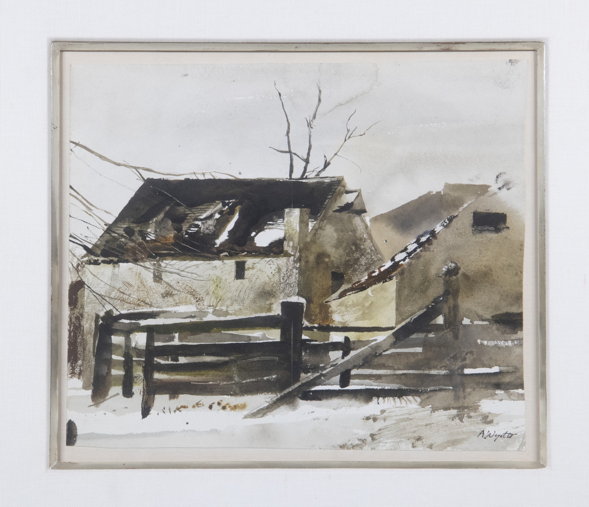 Appraisal: ANDREW NEWELL WYETH PA ME - Granary and Mill Brinton's