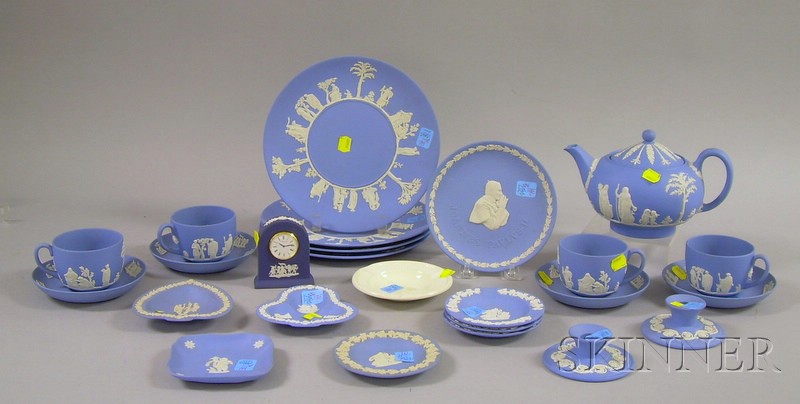 Appraisal: Approximately Twenty-five Pieces of Modern Wedgwood Mostly Solid Jasper Tableware