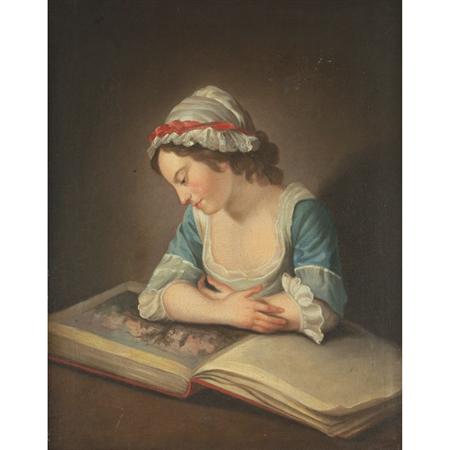 Appraisal: Circle of Philippe Mercier A Girl Reading a Book Estimate