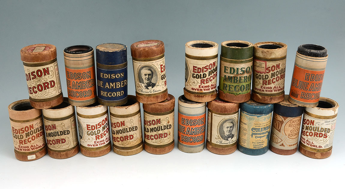 Appraisal: CYLINDER ROLLS FOR EDISON PLAYER Approx rolls total primarily minute