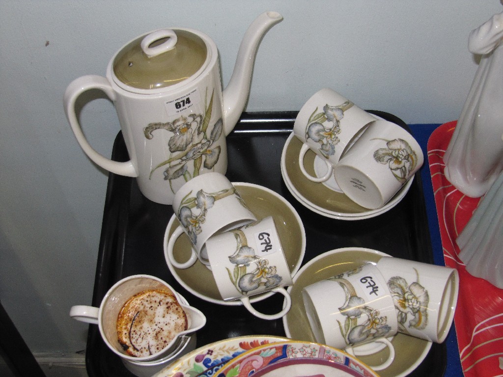 Appraisal: Susie Cooper for Wedgwood six setting coffee set with pot