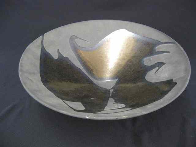 Appraisal: Haeger Art Pottery Bowl iridescent glaze '' excellent