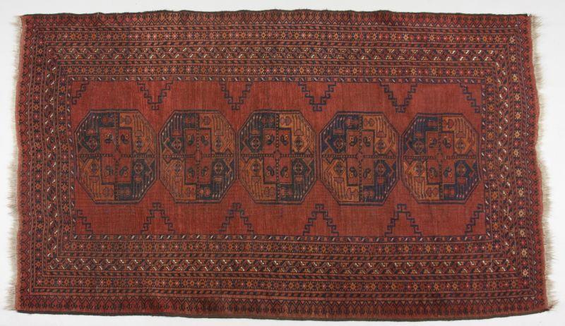 Appraisal: Antique Ersain Rug Central Asia ca even wear sides and