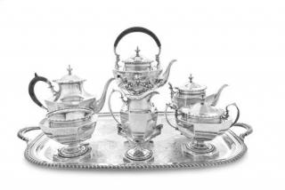 Appraisal: An American Silver Six-Piece Tea and Coffee Service Theodore B