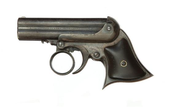 Appraisal: REMINGTON-ELLIOT ''PEPPERBOX'' DERINGER rimfire four-shot with '' barrel cluster hard