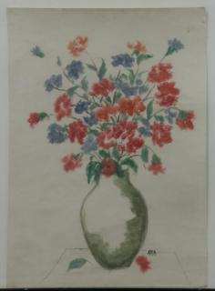 Appraisal: Flowers Signed lower right Inscribed GIRI RAJ lightly in pencil