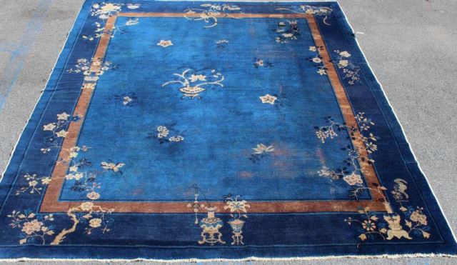 Appraisal: Chinese Art Deco Carpet From a Bronxville NY estate Dimensions