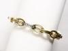 Appraisal: BRACELET - K yellow gold eye shaped link bracelet with