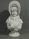 Appraisal: SCULPTURE Period Victorian two piece marble bust portrait depicting a