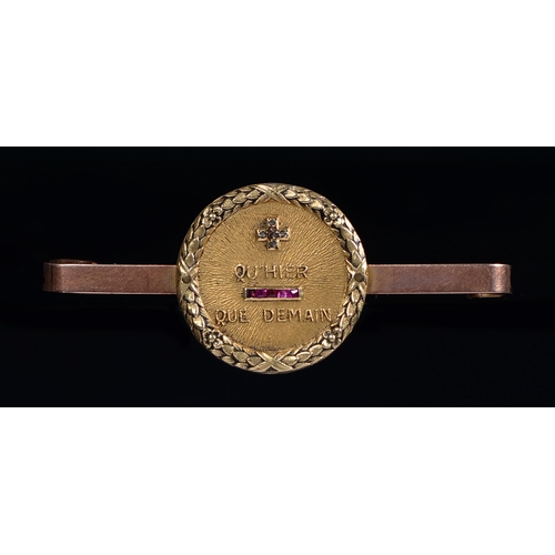 Appraisal: Les Vieux A French ruby and diamond love token early