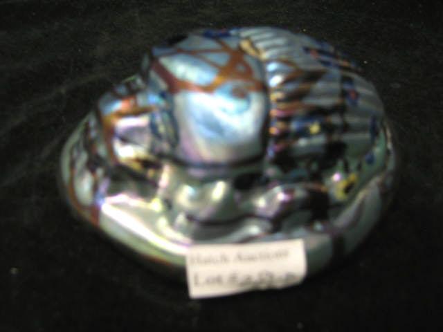 Appraisal: Art Glass Scarab Paperweight