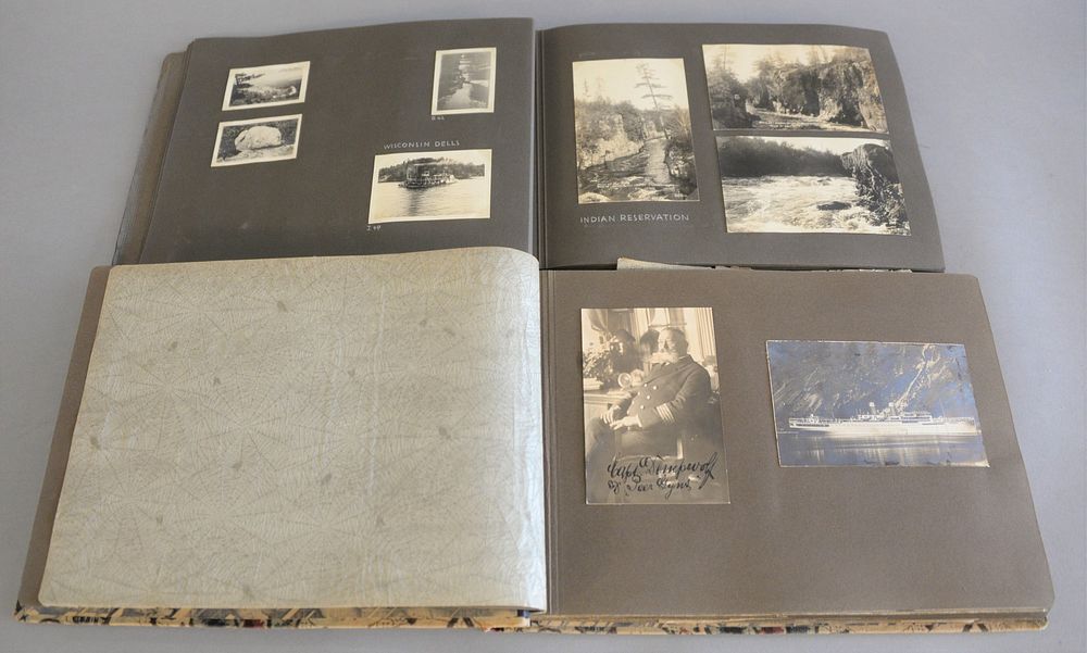 Appraisal: Two photo albums of early th C photos including Indian