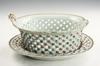 Appraisal: CHINESE EXPORT PORCELAIN - Oval Reticulated Basket and Underplate with