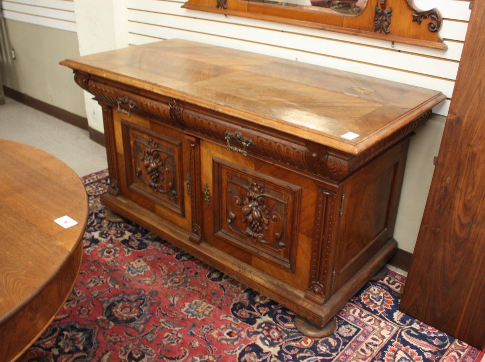 Appraisal: WALNUT RENAISSANCE REVIVAL BUFFET Continental late th century H x