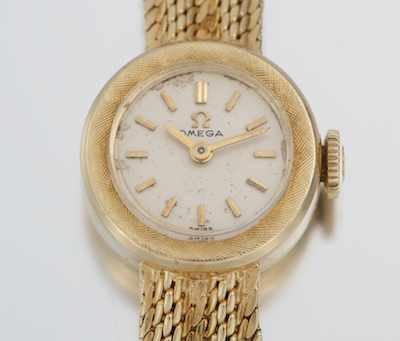 Appraisal: A Ladies' Omega k Gold Wrist Watch k yellow gold