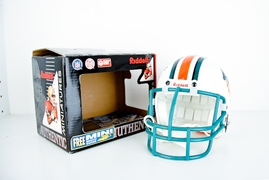 Appraisal: Dan Marino autographed Riddell miniature helmet With certificate of authenticity