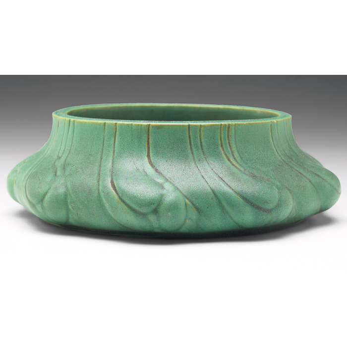 Appraisal: Teco flower bowl designed by Fritz Albert low organic shape