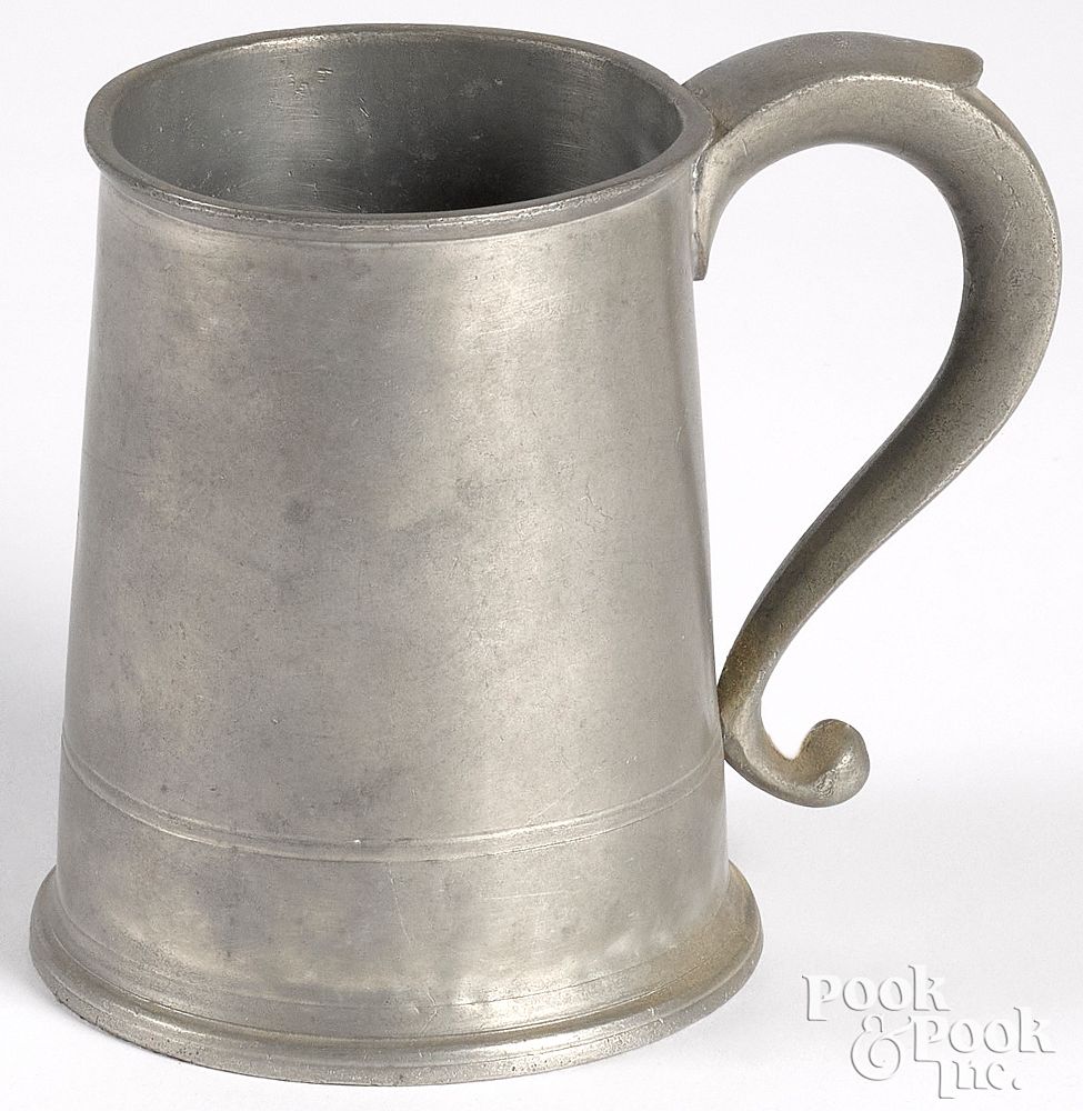 Appraisal: Philadelphia pewter mug Philadelphia pewter mug ca bearing the touch