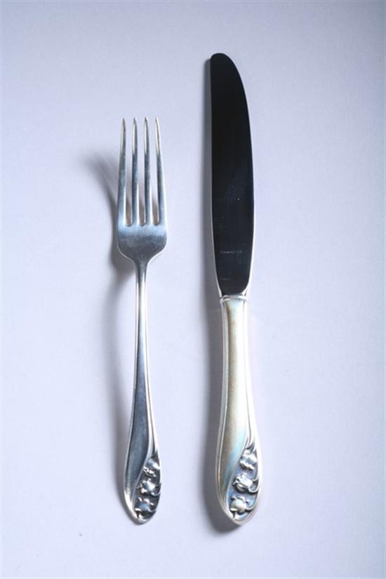 Appraisal: PIECES GORHAM STERLING SILVER FLATWARE 'Lily of the Valley' pattern