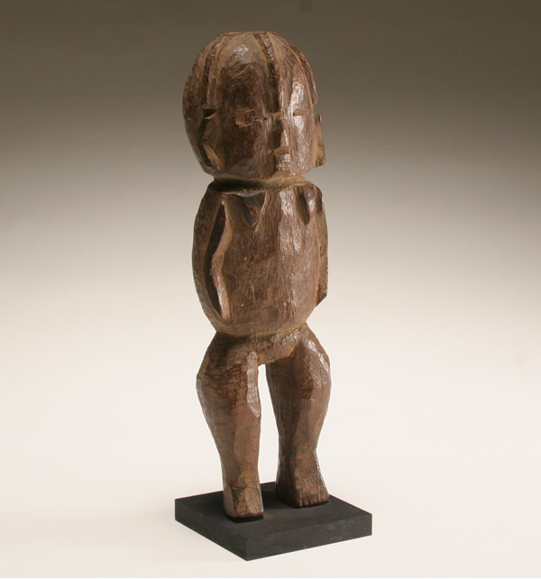 Appraisal: African Ngbaka carved wooden female figure Congo sculptures from the